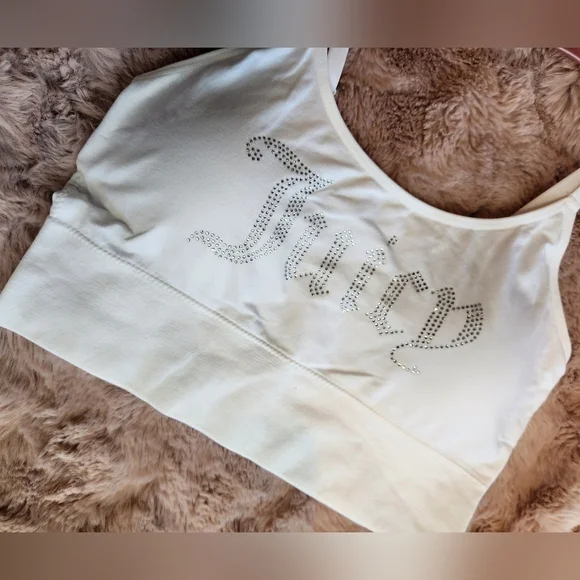 Juicy Couture Intimates Rhinestone Bra, 2 Pack, Black and White, New With Tags - Picture 4 of 9